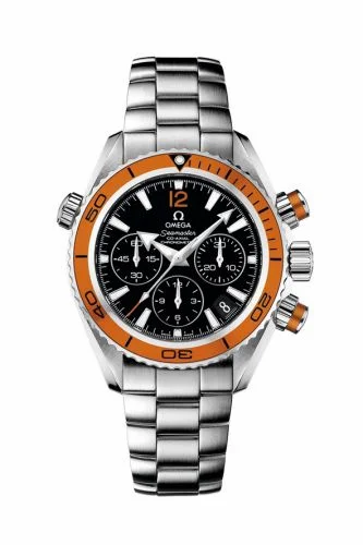 Omega Seamaster Planet Ocean 600M Co-Axial 37.5 Chronograph Stainless Steel / Orange / Bracelet 222.30.38.50.01.002 (22230385001002)